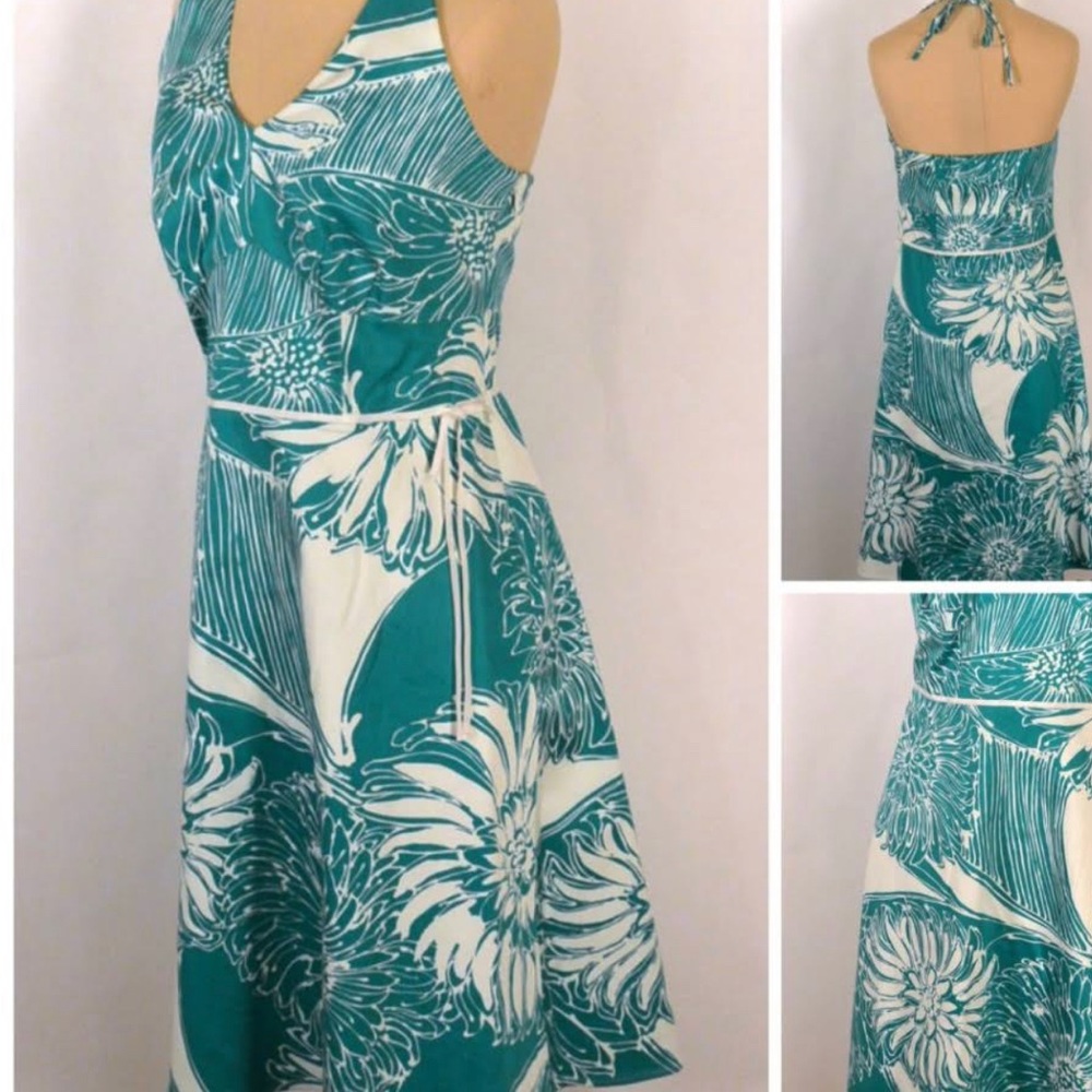Anne Taylor Halter Dress 🏝️EUC🏝️